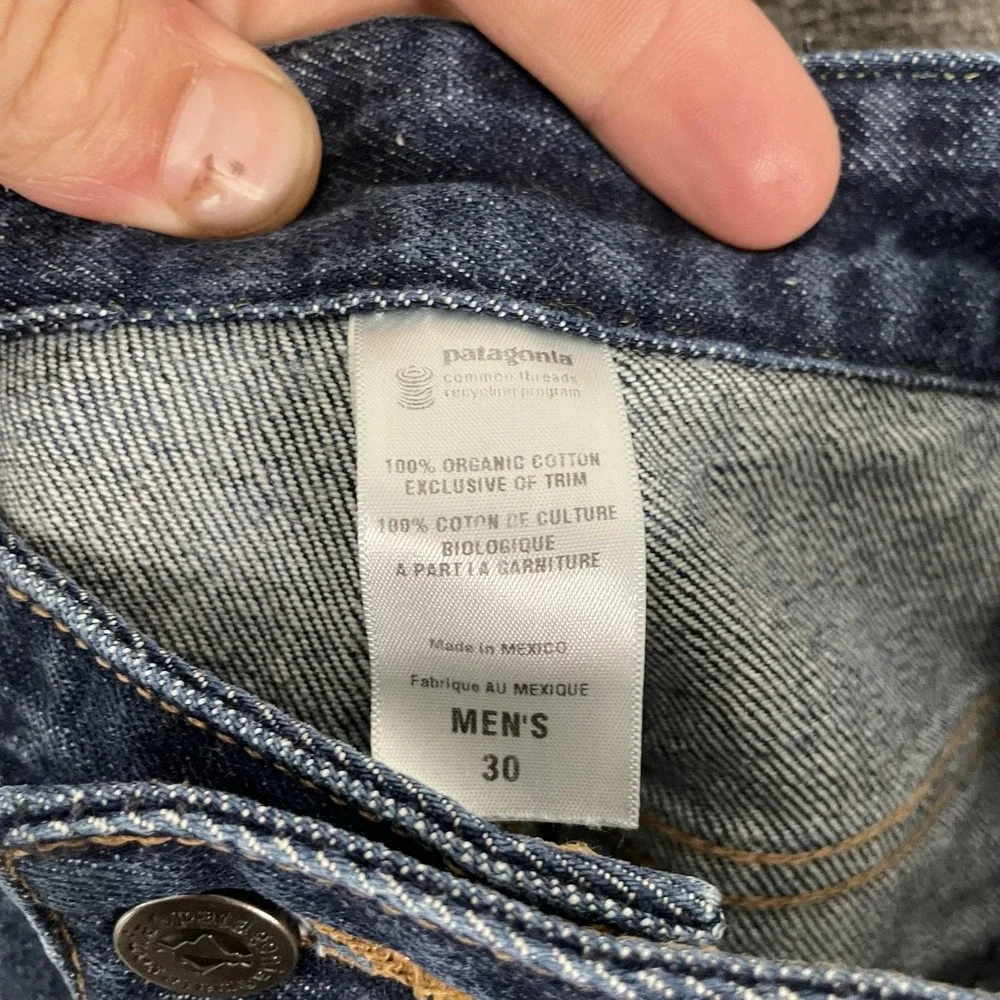Patagonia Relaxed Fit Jeans Men's Fits 28x32 Baggy Cinch Waist READ ALTERED